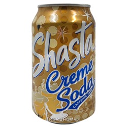 Газированный напиток с мягким сливочным вкусом Крем Сода Shasta Creme Soda, США, 355 мл