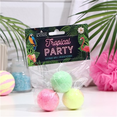 Бомбочки для ванн "Tropical Party" 3*40 г, новинка