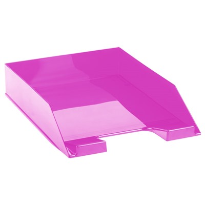 Лоток горизонтальный для бумаг СТАММ "Фаворит" тонированный фиолетовый (ЛТГ-31558)