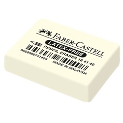 Ластик Faber-Castell "Latex-Free" (184140) каучук, прямоугольный, 37*25*7мм