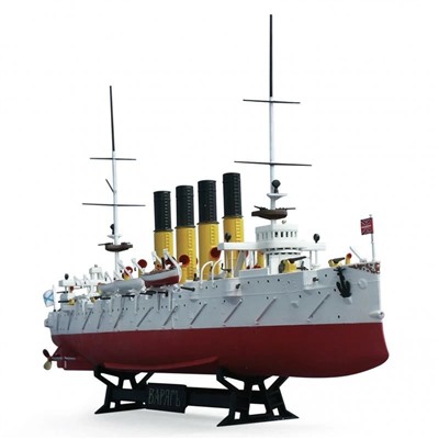 Модель для сборки "Крейсер "Варяг" 1:350 (9014ПН, "ZVEZDA") клей и краски в комплекте