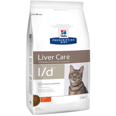 Сухой корм Hill's PD l/d Liver Care для кошек, при заболеваниях печени, 1.5 кг
