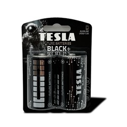 Батарейка LR20 "Tesla Batteries Black", алкалиновая, на блистере BL2