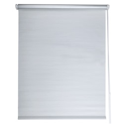 Штора рулонная «Блэкаут Штрих», 60х175 см, цвет белый