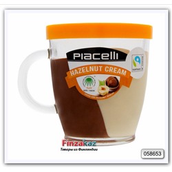 Крем-нуга из лесных орехов с какао (на основе растительных масел), Piaceili 300 г