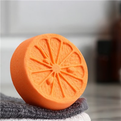 Бомбочка для ванны "Половинка апельсина", оранжевый, 60 г "Добропаровъ"