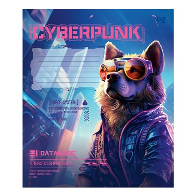 Тетрадь 12л. BG клетка "Cyberpunk" (Т5ск12_вл 60288) выб. лак, обложка - мелованный картон