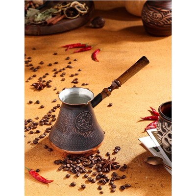 Турка для кофе "Армянская джезва", медная, средняя, 600 мл