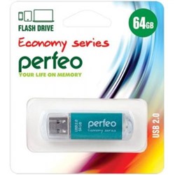USB-флеш-накопитель PERFEO 64GB E01 Green economy series Perfeo {Китай}