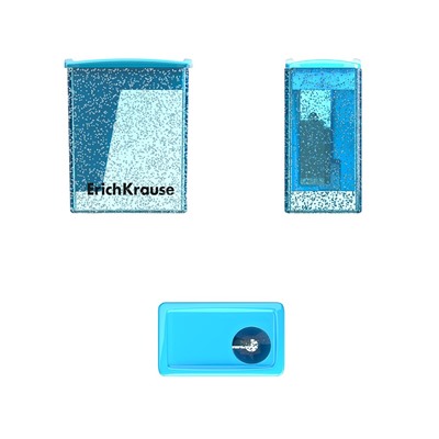 Точилка ErichKrause "City Mini Bubble Gum" (61278) 1 отверстие, цвет в ассорт.