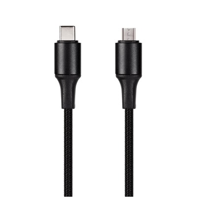 Кабель Type-C - microUSB, 1 м "Smartbuy" PD, быстрая зарядка