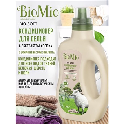 Кондиционер для белья BioMio Bio-soft "Эвкалипт", 1 л