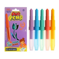 Фломастеры - блопены 5 цветов Centropen 1500/05 AirPens Pastel Colours