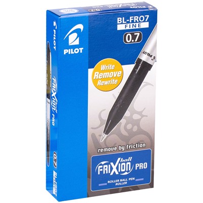 Ручка гелевая PILOT "Frixion PRO" стираемая, 0.7мм синяя (BL-FRO-7-L)