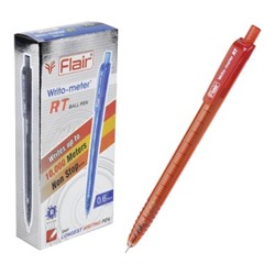 Ручка шар. автомат. FLAIR "Writo-meter RT" красная (F-1311/кр.) 0.5 мм, длина линии до 10 км