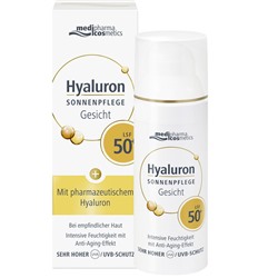 medipharma (медифарма) cosmetics Hyaluron Sonnenpflege Gesicht LSF 50+ 50 мл