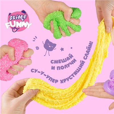 Слайм с вложениями «Пирожное» Funny Slime