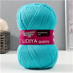 Пряжа Lidiya quatro (Лидия кватро) 50% шерсть, 50% акрил 400м/100гр (343 айсберг)