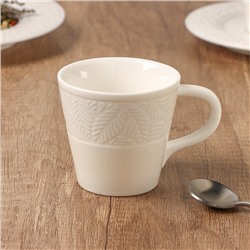 Чашка кофейная Magistro «Лист»,100 мл, 10×7,5×7 см