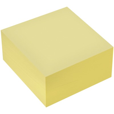 Блок самоклеящийся OfficeSpace 76*76мм 400л., пастельный желтый (362436)