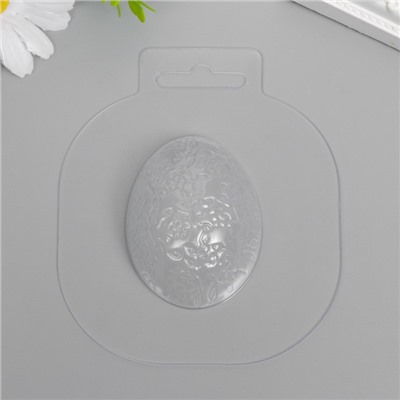 Пластиковая форма "Яйцо Цветочки" 5,5х4,5 см