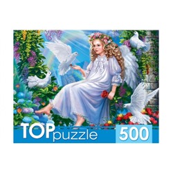 TOPpuzzle  500 элементов "Ангелок в саду" (ХТП500-4239)