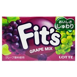 Жевательная резинка Виноградный Микс Fit's Lotte, Япония, 24,6 г