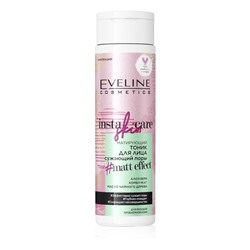 Тоник для лица Eveline Insta Skin Care, матирующий сужающий поры, 200 мл