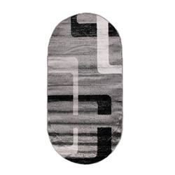 Овальный ковёр Omega Hitset F579, 300 х 400 cм, цвет bone-d.grey