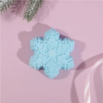 Бомбочка для ванны в форме снежинки "Для тебя в Новый год" 95 г, аромат сладкая ваниль