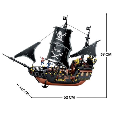 Конструктор Пираты «Чёрная жемчужина», 621 деталь