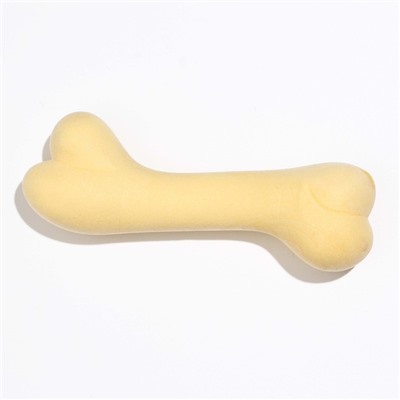 Игрушка плавающая "Кость-волна" Пижон Premium, вспененный TPR, 12,5 х 4 см, жёлтая