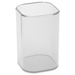 Подставка-стакан квадрат. СТАММ "Фаворит" (ПС-30475) пласт, прозрачная