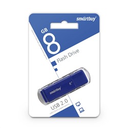 Флеш-накопитель   8Гб "Smartbuy Dock" Blue (SB8GBDK-B)