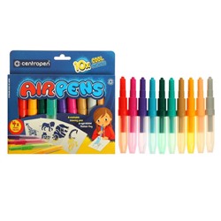 Фломастеры - блопены 10 цветов Centropen 1500/10 AirPens Cool Colours