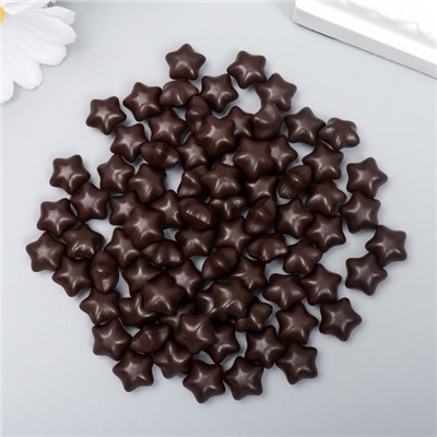 Сургуч в гранулах в пакете "Звёздочки" горький шоколад матовый 55 гр 12х8 см