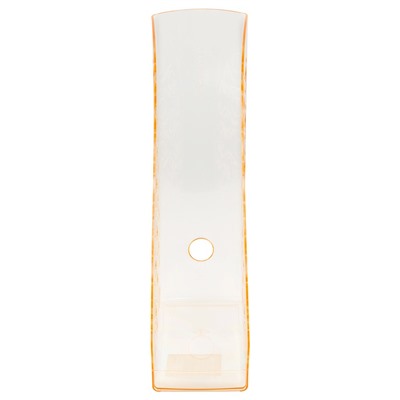 Лоток вертикальный для бумаг СТАММ "Вега" тонированный неоновый оранжевый (ЛТВ-31745) ширина 90мм