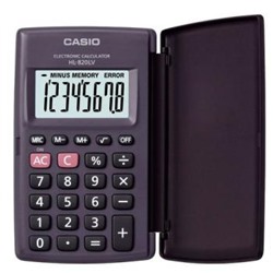 Калькулятор 8 разрядов HL-820LV  18х62х102 мм (35384) черный CASIO {Китай}