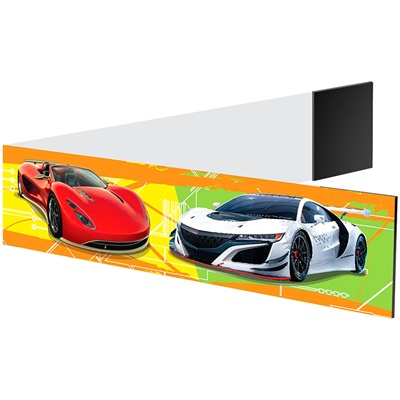 Закладка-магнит для книг ArtSpace 25*195мм "Спортивные автомобили" (243762) с блест.