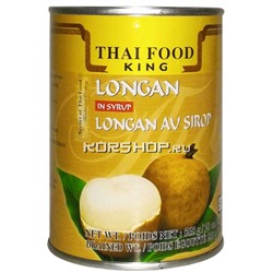 Лонган в сиропе Thai Food King, Таиланд, 565 г,