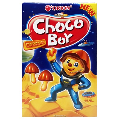 Печенье с карамелью Choco Boy Orion, 45 г Акция