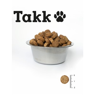 Сухой корм TAKK для собак крупных пород с чувствительным пищеварением, телятина/рис, 2 кг