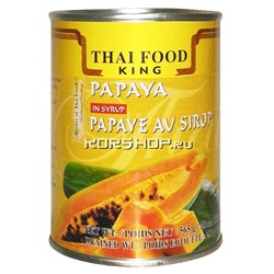 Папайя в сиропе Thai Food King, Таиланд, 565 г,