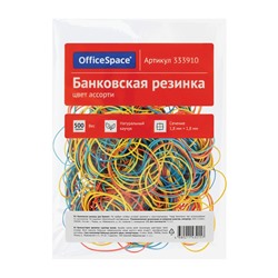 Резинки для денег  500гр, d=60мм натур. каучук цветные OfficeSpace (333910) цвет - ассорти