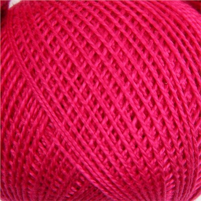 Нитки для вязания Ирис 100% хлопок 25 гр 150 м цвет 1112 ярко-розовый