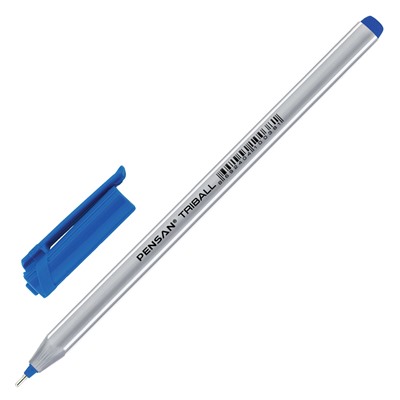 Ручка шар. Pensan "Triball" (1003) синяя, 1мм, трехграннный корпус, на масляной основе