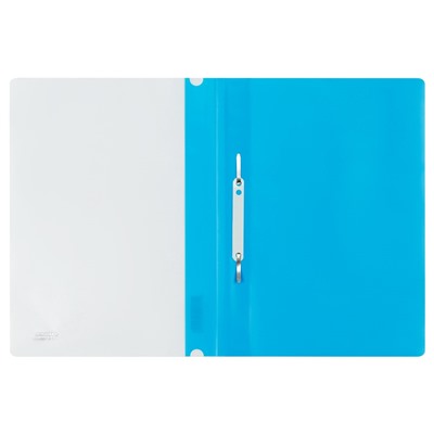 Скоросшиватель пластиковый А4 СТАММ, 180мкм, голубой (MM-30899) с прозр. верхом