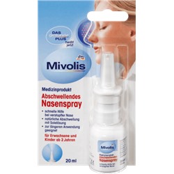 Mivolis Abschwellendes Nasenspray Противоотечный назальный спрей, подходит для детей от 2-х лет, 20 мл
