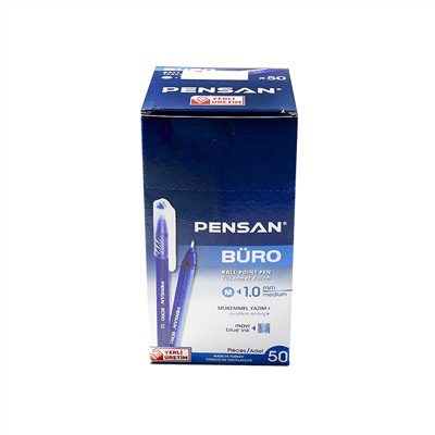 Ручка шар. Pensan "Buro" (2270) синяя, 1мм, на масляной основе