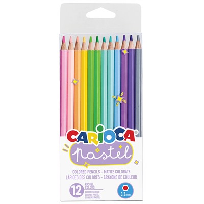 Карандаши Carioca "Pastel" 12цв. (43034)